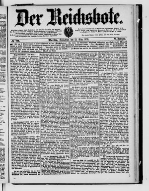 Der Reichsbote on Mar 23, 1878
