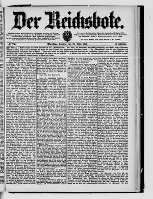 Der Reichsbote on Mar 26, 1878