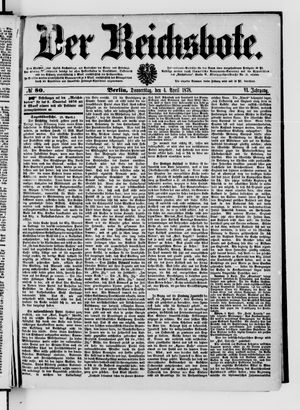 Der Reichsbote on Apr 4, 1878