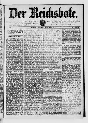 Der Reichsbote vom 06.04.1878