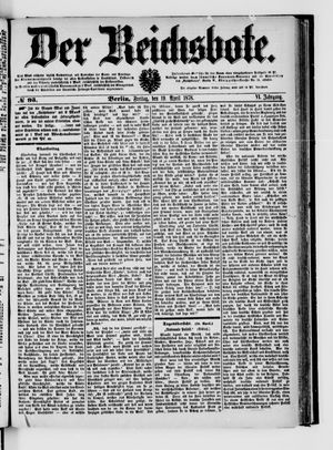 Der Reichsbote on Apr 19, 1878