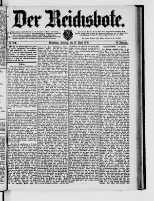 Der Reichsbote on Apr 21, 1878