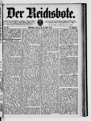 Der Reichsbote on Apr 26, 1878
