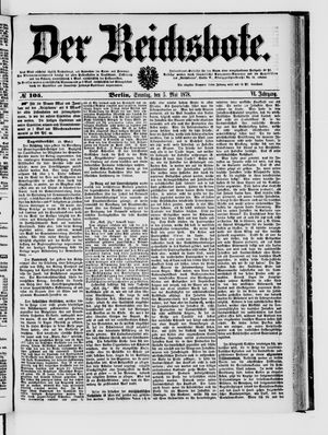 Der Reichsbote on May 5, 1878