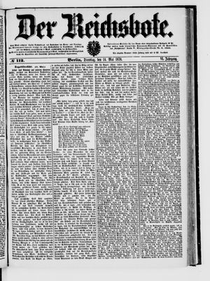 Der Reichsbote vom 14.05.1878