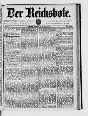 Der Reichsbote on May 21, 1878