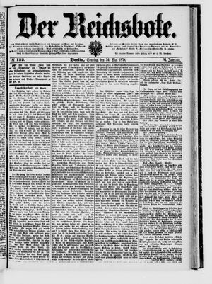 Der Reichsbote on May 26, 1878