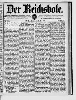 Der Reichsbote on May 28, 1878