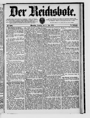Der Reichsbote vom 11.06.1878