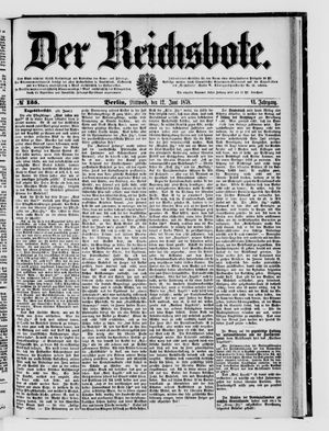 Der Reichsbote vom 12.06.1878