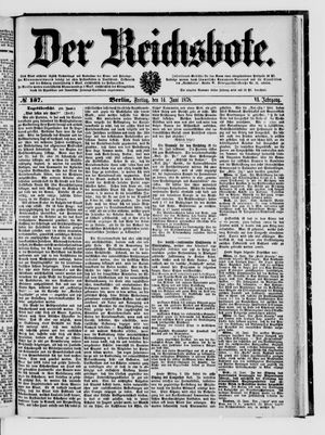 Der Reichsbote vom 14.06.1878