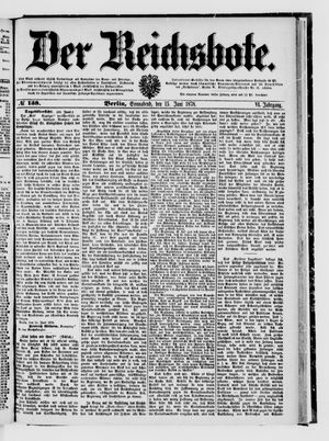 Der Reichsbote on Jun 15, 1878