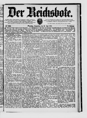 Der Reichsbote vom 20.06.1878