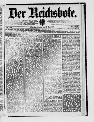 Der Reichsbote on Jun 23, 1878