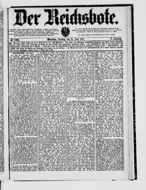 Der Reichsbote vom 25.06.1878