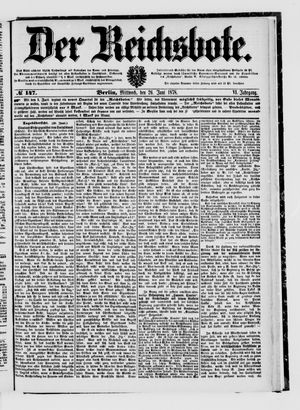 Der Reichsbote vom 26.06.1878