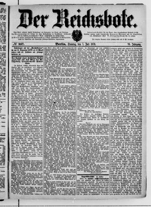 Der Reichsbote vom 07.07.1878