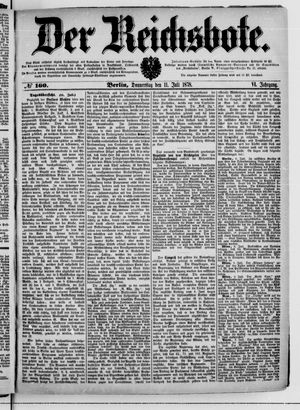 Der Reichsbote on Jul 11, 1878