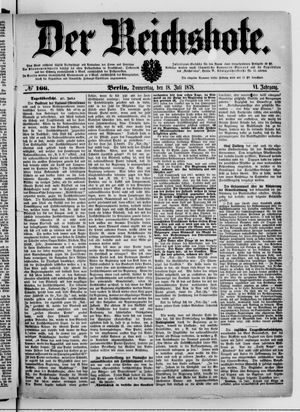 Der Reichsbote vom 18.07.1878
