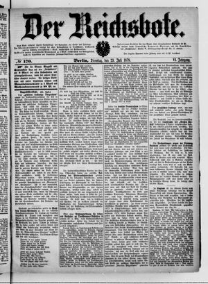 Der Reichsbote vom 23.07.1878