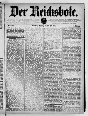 Der Reichsbote vom 30.07.1878