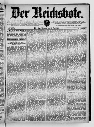 Der Reichsbote vom 31.07.1878