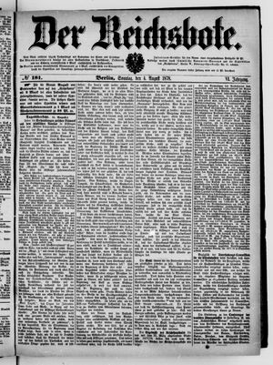 Der Reichsbote on Aug 4, 1878