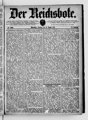 Der Reichsbote vom 13.08.1878