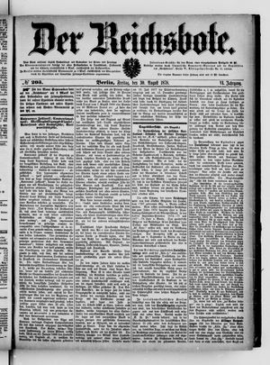 Der Reichsbote vom 30.08.1878