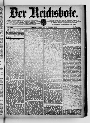 Der Reichsbote vom 01.09.1878