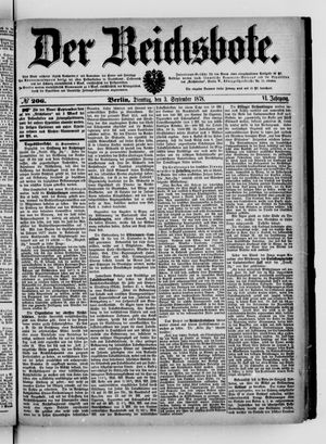 Der Reichsbote on Sep 3, 1878