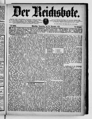 Der Reichsbote on Sep 26, 1878