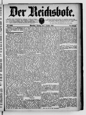 Der Reichsbote vom 01.10.1878