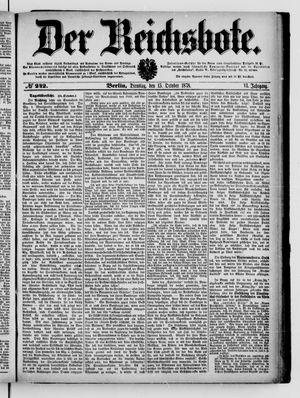 Der Reichsbote on Oct 15, 1878
