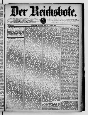 Der Reichsbote vom 23.10.1878