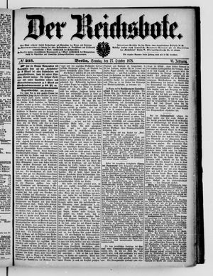 Der Reichsbote on Oct 27, 1878