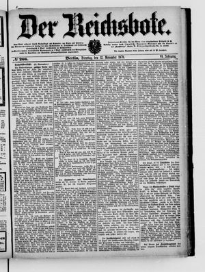 Der Reichsbote on Nov 12, 1878
