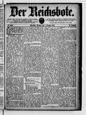 Der Reichsbote vom 04.12.1878