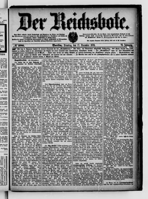 Der Reichsbote vom 17.12.1878