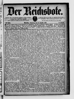 Der Reichsbote on Dec 19, 1878
