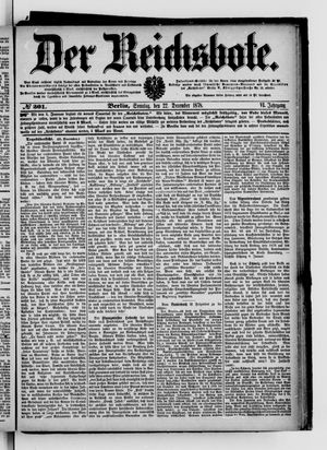 Der Reichsbote vom 22.12.1878