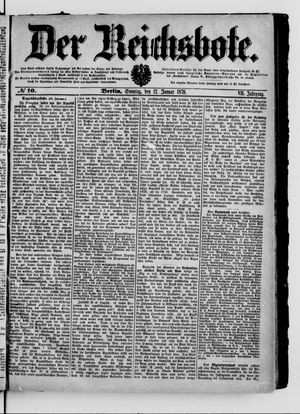 Der Reichsbote vom 12.01.1879