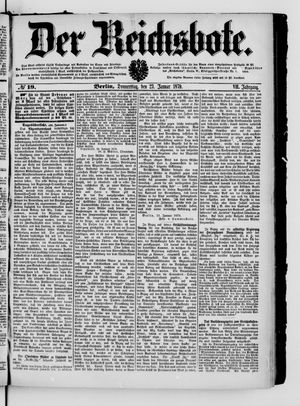 Der Reichsbote on Jan 23, 1879