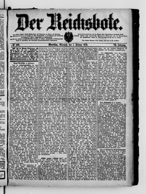 Der Reichsbote vom 05.02.1879