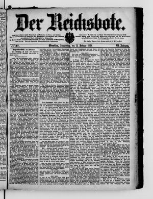 Der Reichsbote on Feb 13, 1879