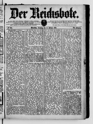 Der Reichsbote on Feb 18, 1879
