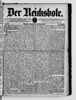 Der Reichsbote on Feb 20, 1879
