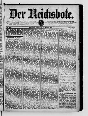 Der Reichsbote vom 21.02.1879