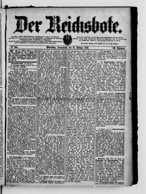 Der Reichsbote vom 22.02.1879
