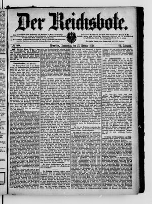 Der Reichsbote vom 27.02.1879